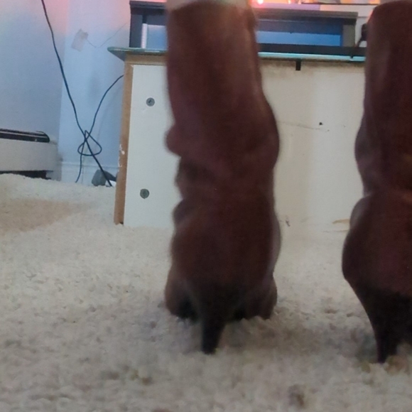 Contest Red Leather Heels size 41 Made in Brazil - Picture 3 of 4